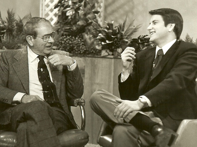 Jim with Frank Blair, 1979