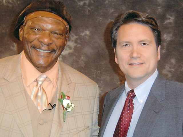 Jim with Carl Eller